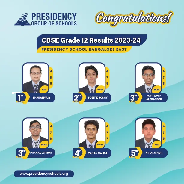 Our 12th Results - Presidency School bangalore East