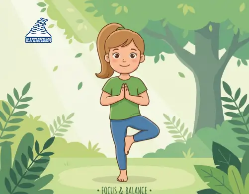 Simple Yoga Poses for Children to Improve Balance and Focus-Presidency School Banashankari