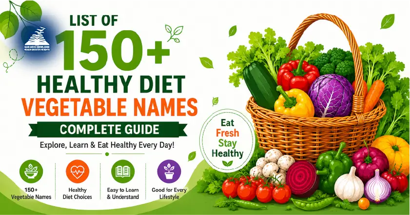 important vegetables for healthy diet-Presidency School Banashankari